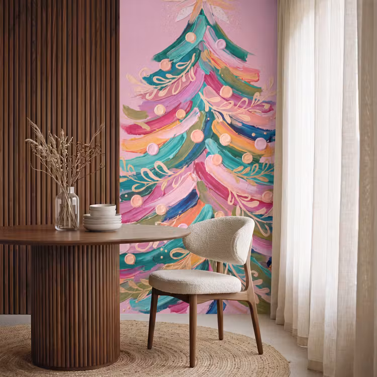 Tapete - Weihnachtsbaum – Abstrakt – Bunt — 4