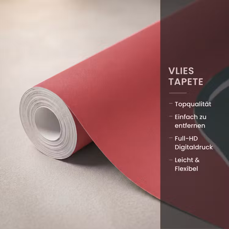 Tapete - Weihnachtskugel – Weihnachten – Rot — 3