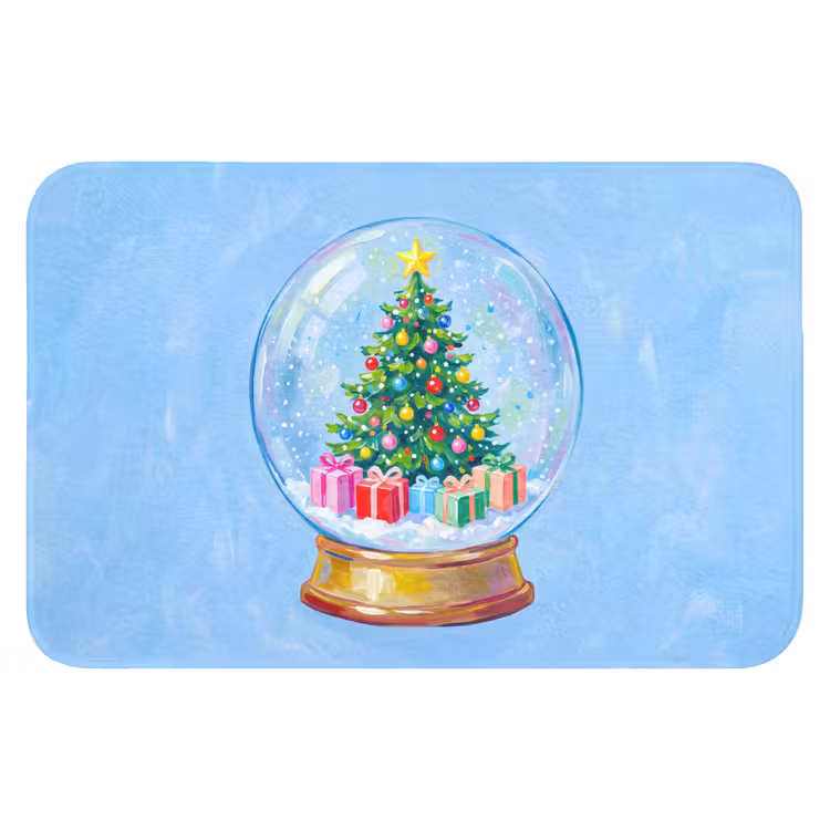 Badematte - Schneekugel – Weihnachten – Geschenke — 1