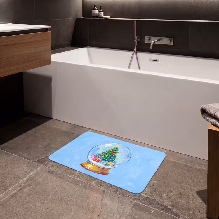 Badematte - Schneekugel – Weihnachten – Geschenke — 4