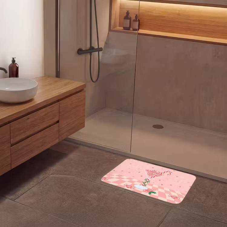 Badematte - Süßigkeiten – Glas – Rosa — 8