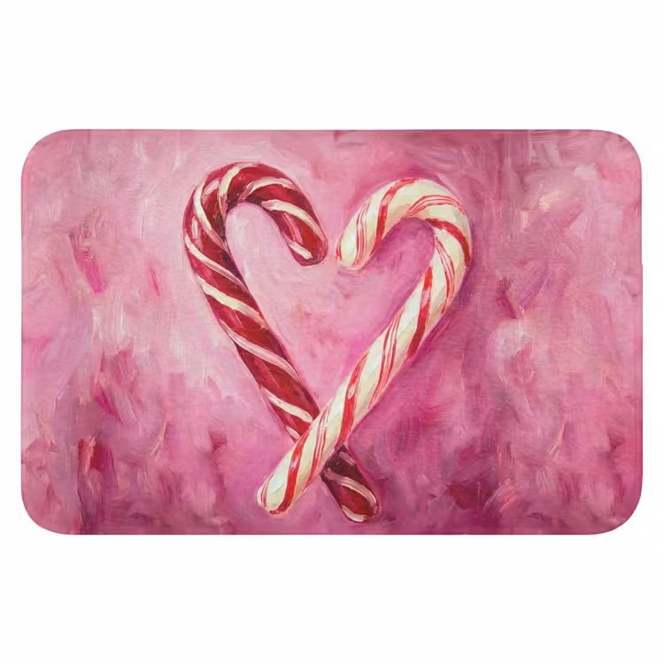 Badematte - Süßigkeiten – Herz – Rosa — 1