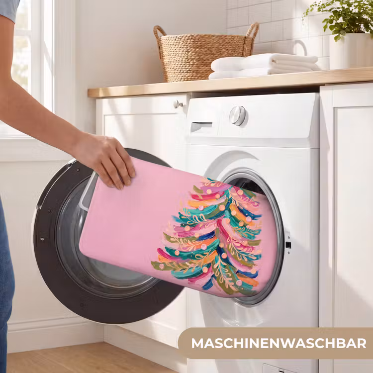 Badematte - Weihnachtsbaum – Abstrakt – Bunt — 7