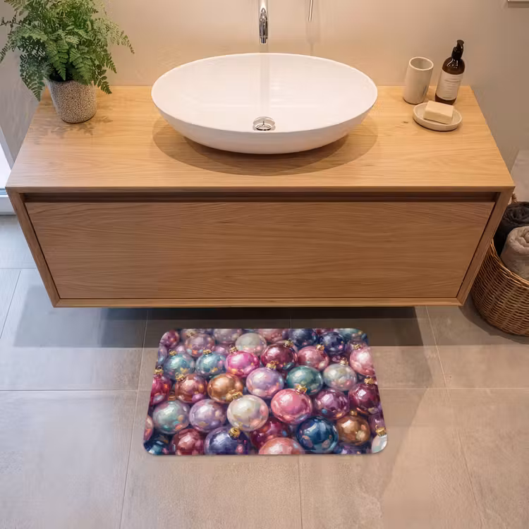 Badematte - Weihnachtsdekoration – Bunt – Festlich — 2