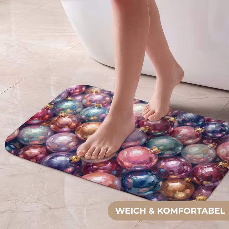 Badematte - Weihnachtsdekoration – Bunt – Festlich — 5