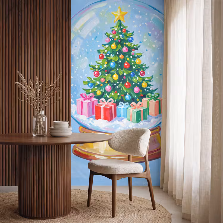 Tapete - Schneekugel – Weihnachten – Geschenke — 4