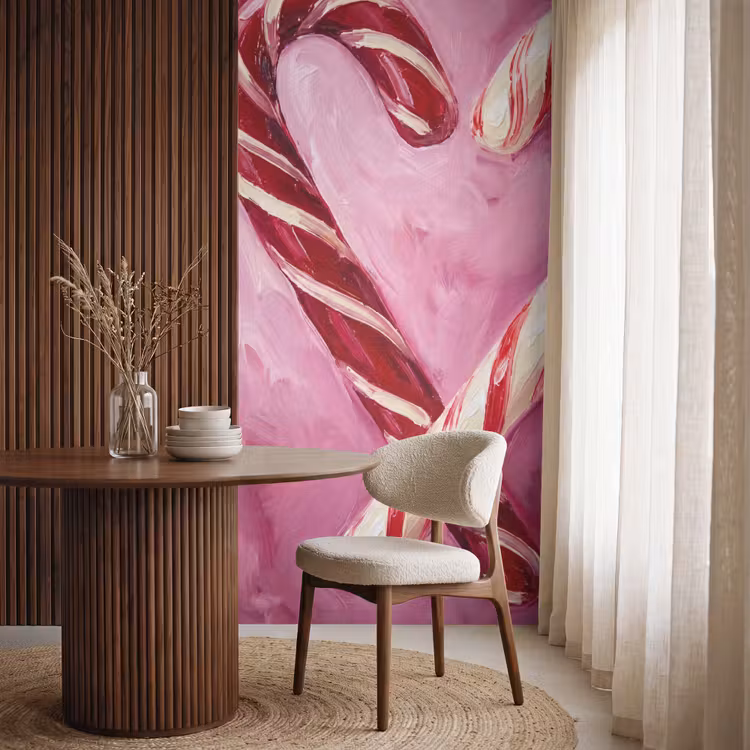 Tapete - Süßigkeiten – Herz – Rosa — 4
