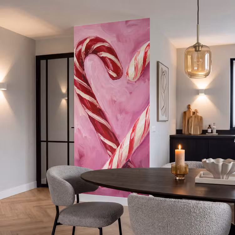 Tapete - Süßigkeiten – Herz – Rosa — 5