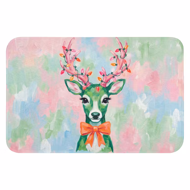 Badematte - Hirsch – Weihnachten – Tiere — 1