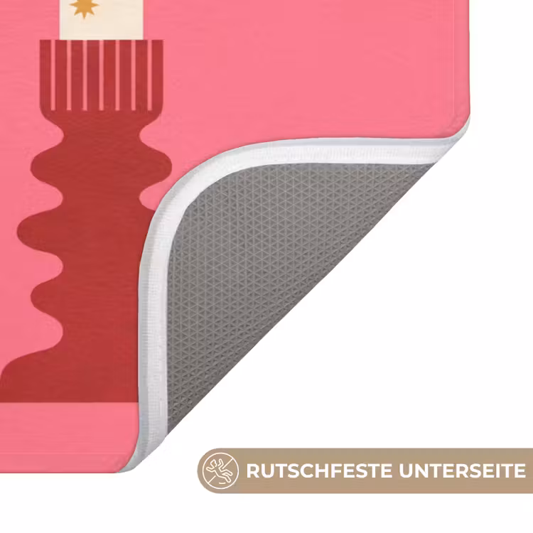 Badematte - Kerzen – Party – Rosa — 3