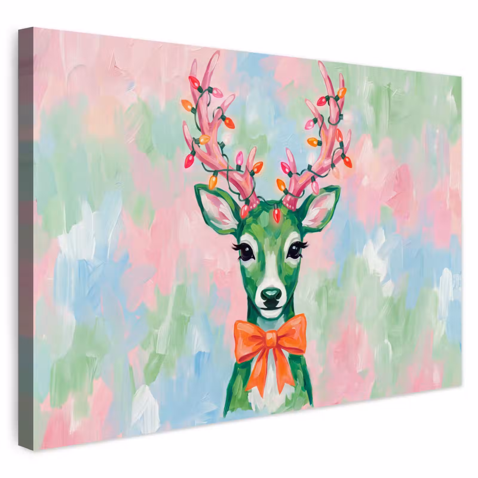 Outdoor Leinwand - Hirsch – Weihnachten – Tiere — 1