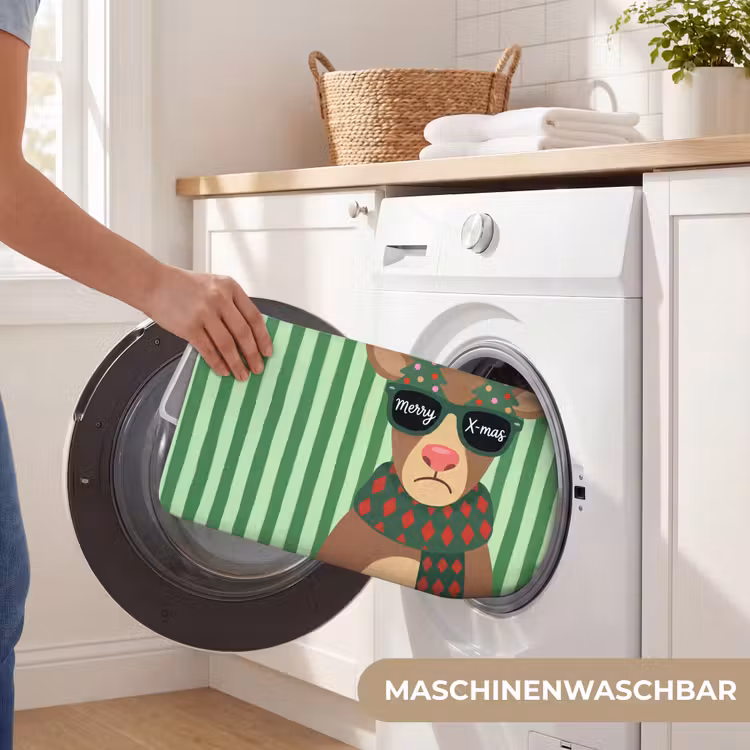 Badematte - Rentier – Weihnachten – Illustration — 7