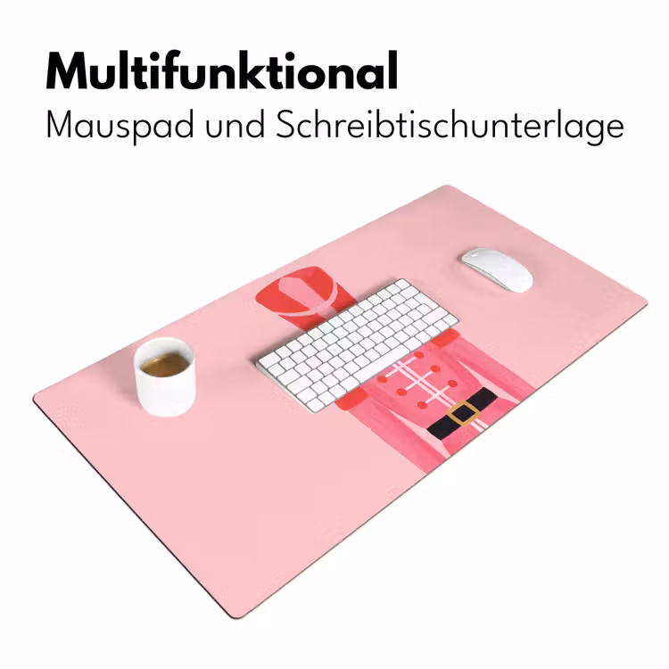 Schreibtischunterlage - Nussknacker – rosa Illustration — 4