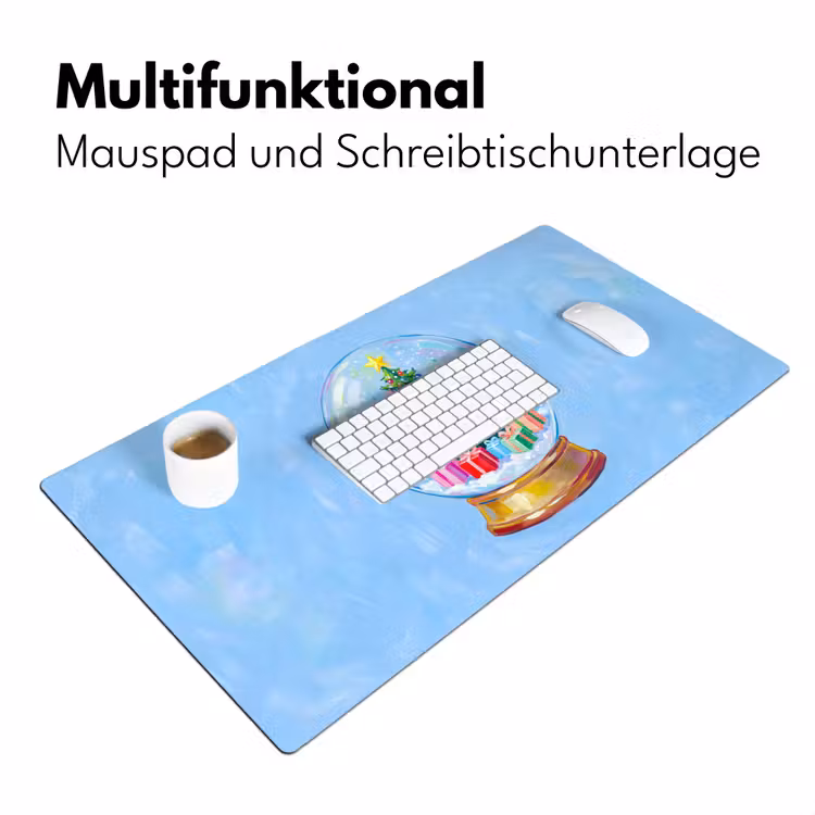 Schreibtischunterlage - Schneekugel – Weihnachten – Geschenke — 4