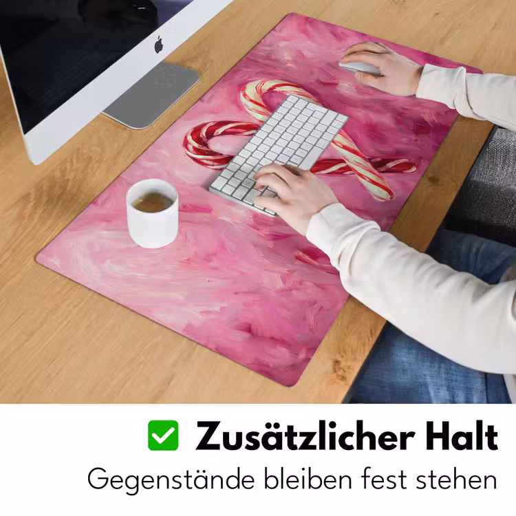 Schreibtischunterlage - Süßigkeiten – Herz – Rosa — 3