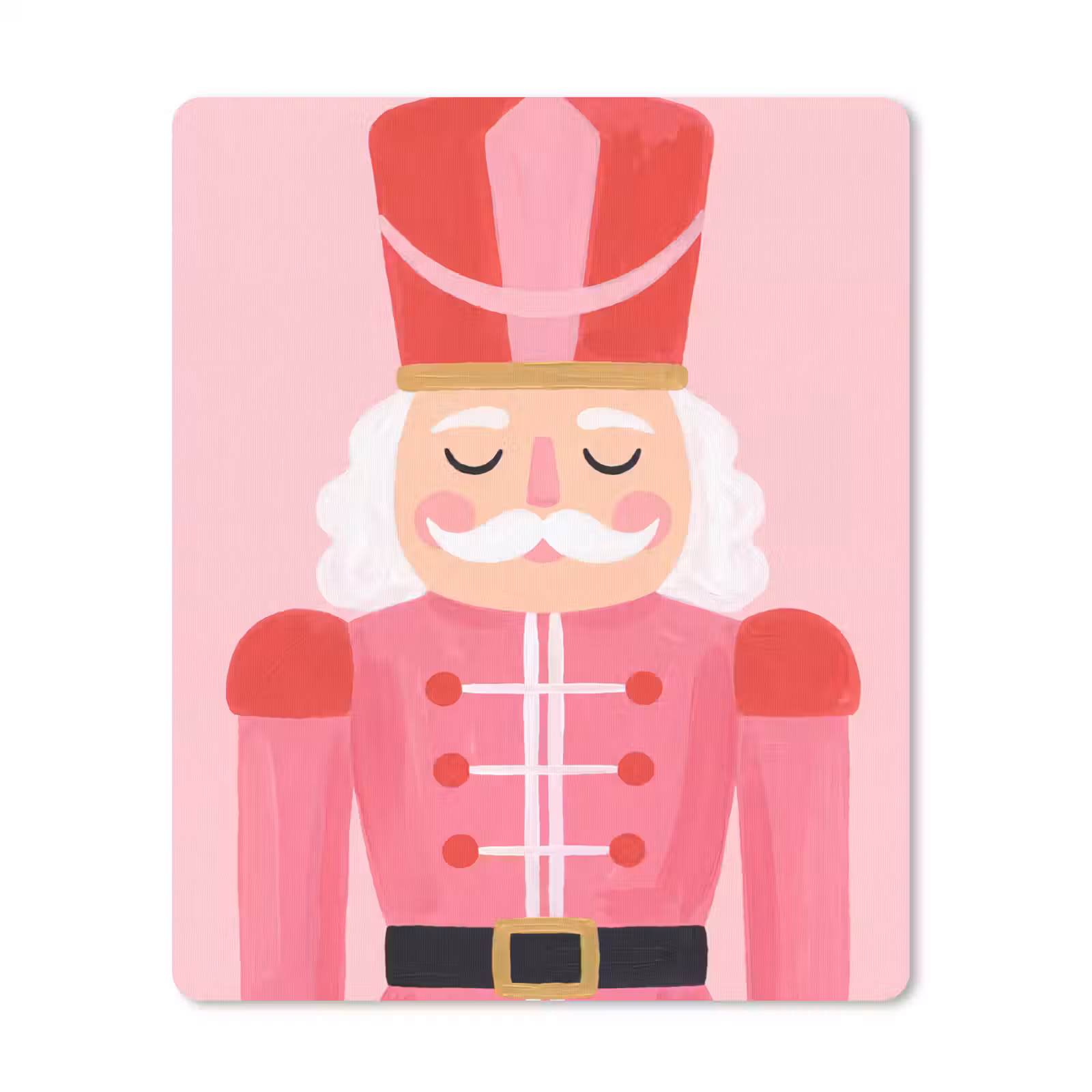 Mauspad - Nussknacker – rosa Illustration — 1