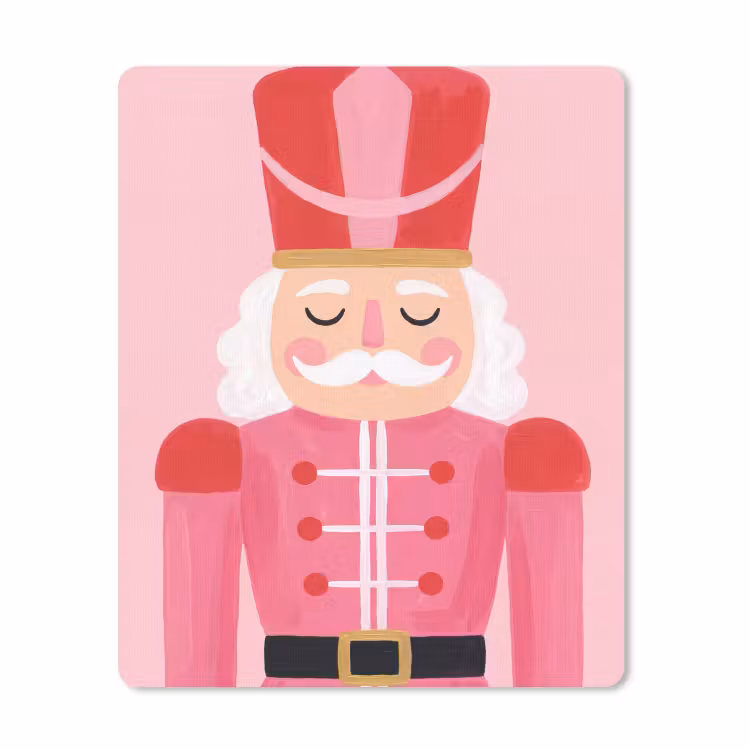 Mauspad - Nussknacker – rosa Illustration — 1