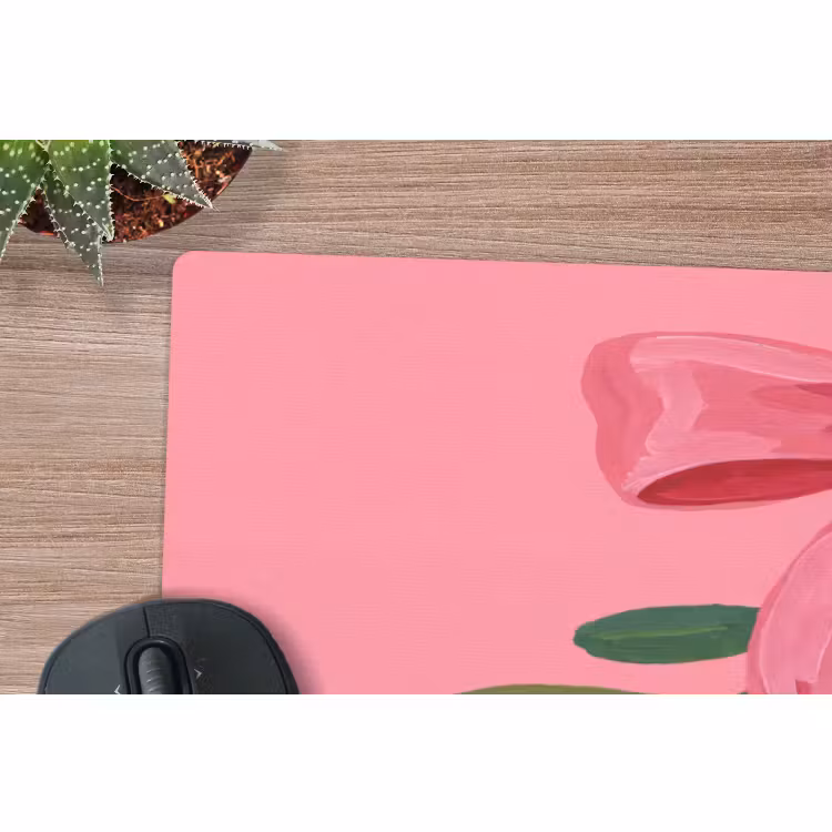 Mauspad - Pflanze – Band – Rosa — 5