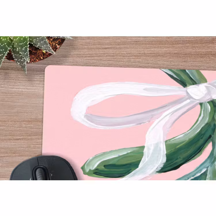 Mauspad - Pflanze – Weihnachten – Rosa — 5