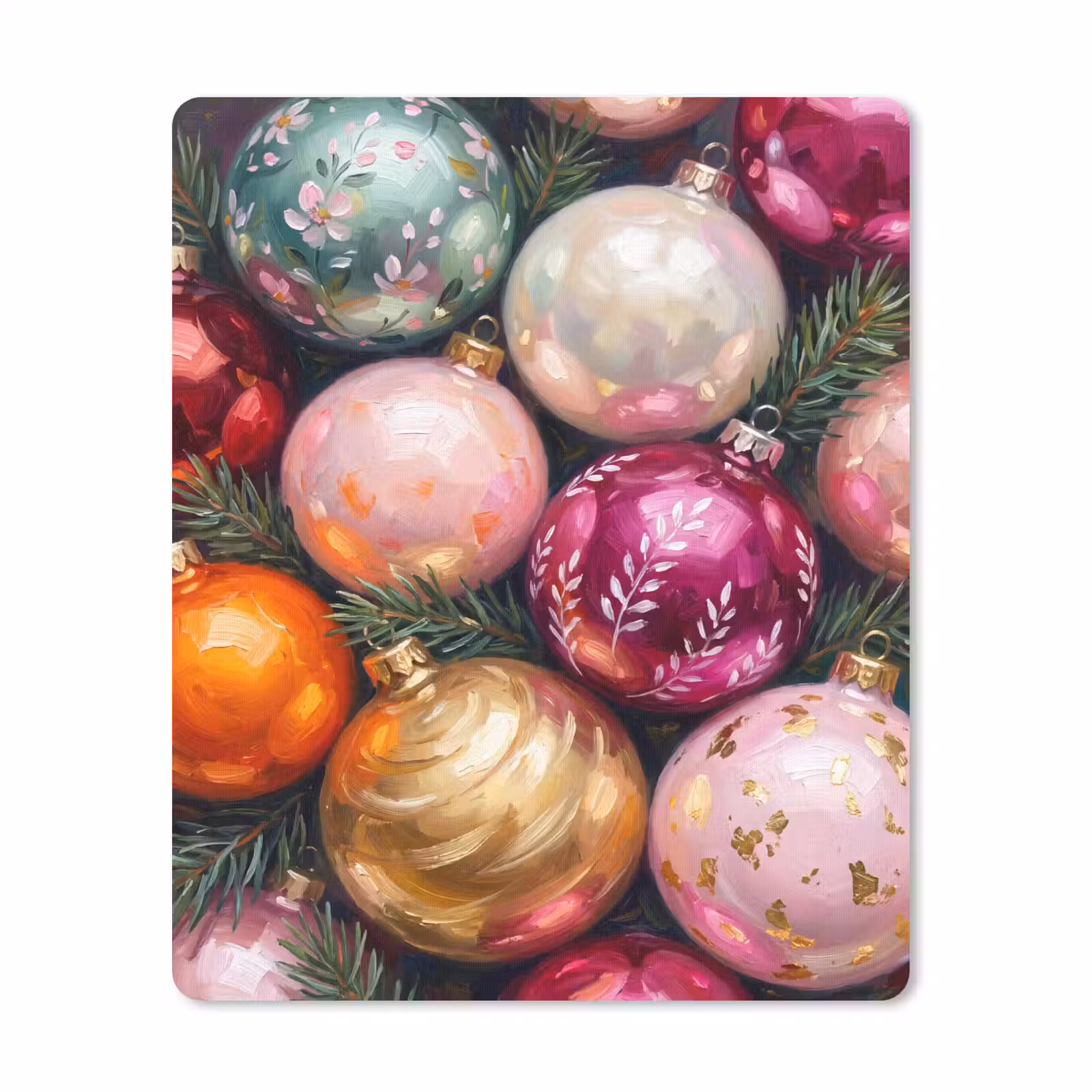 Mauspad - Weihnachtskugeln – Bunt – Festlich — 1