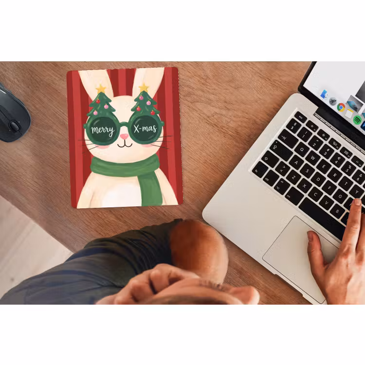 Mauspad - Kaninchen – Weihnachten – Tiere — 2