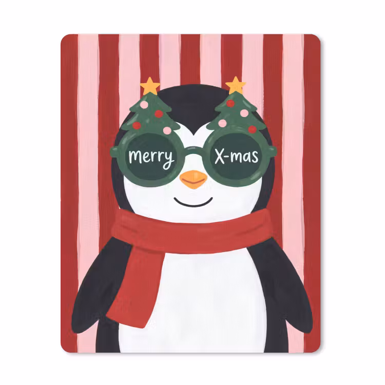 Mauspad - Pinguin – Weihnachten – Illustration — 1