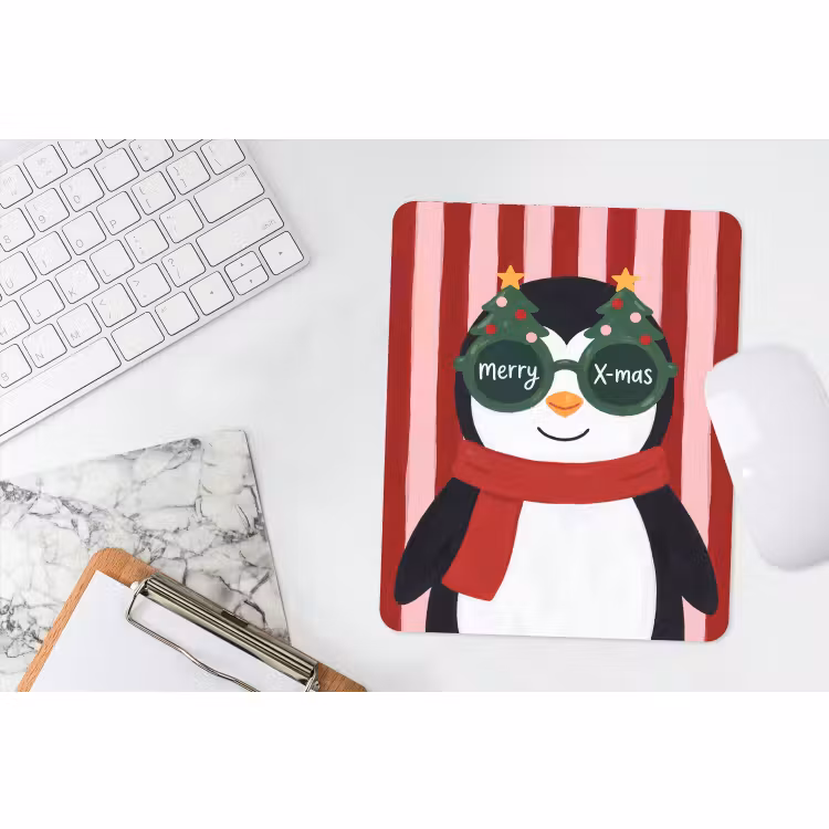 Mauspad - Pinguin – Weihnachten – Illustration — 4
