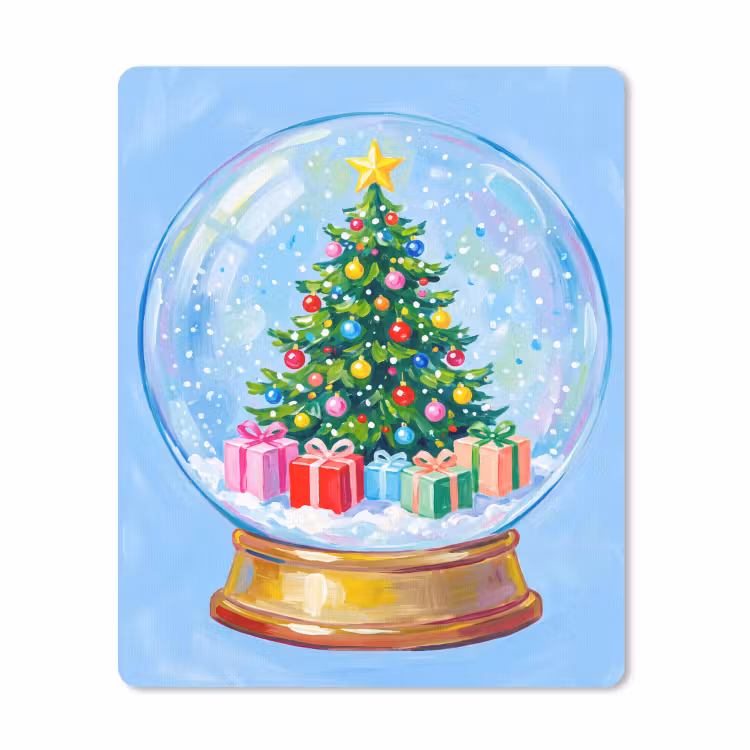 Mauspad - Schneekugel – Weihnachten – Geschenke — 1