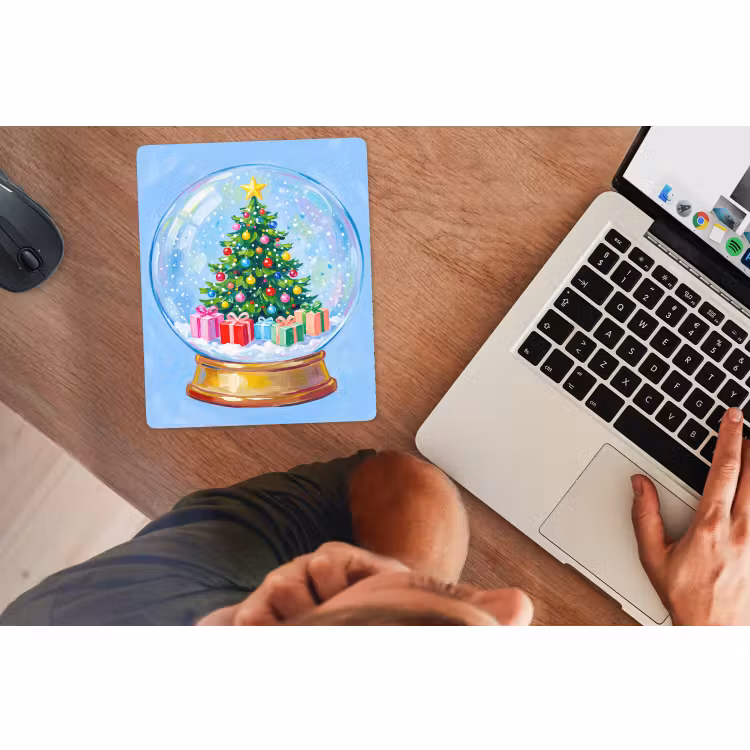 Mauspad - Schneekugel – Weihnachten – Geschenke — 2