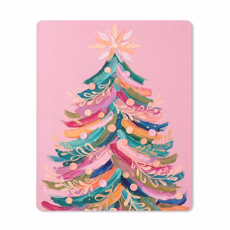 Mauspad - Weihnachtsbaum – Abstrakt – Bunt — 1