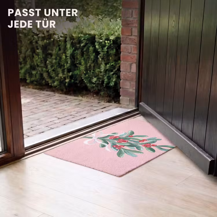 Fußmatte - Pflanze – Weihnachten – Rosa — 7