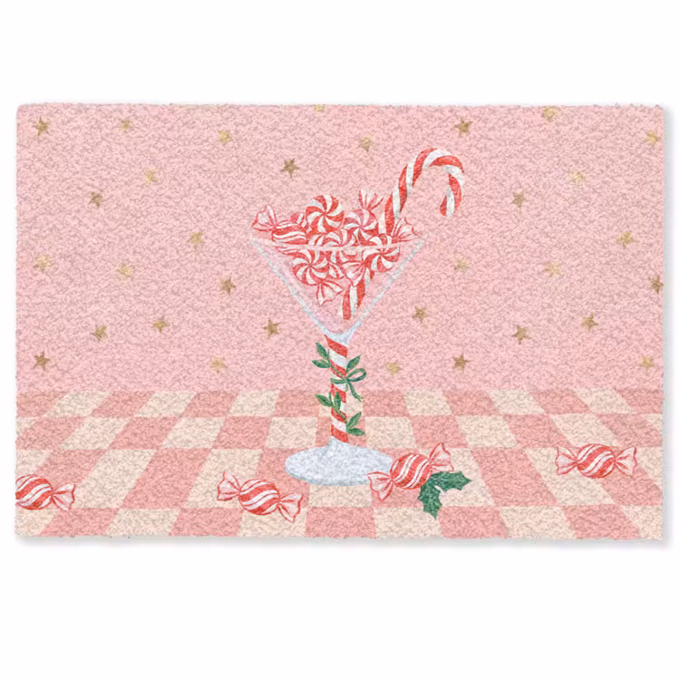 Fußmatte - Süßigkeiten – Glas – Rosa — 1