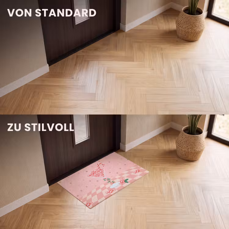 Fußmatte - Süßigkeiten – Glas – Rosa — 3