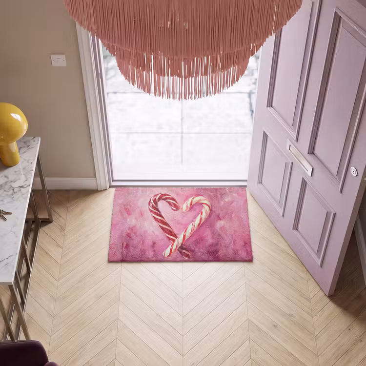 Fußmatte - Süßigkeiten – Herz – Rosa — 4