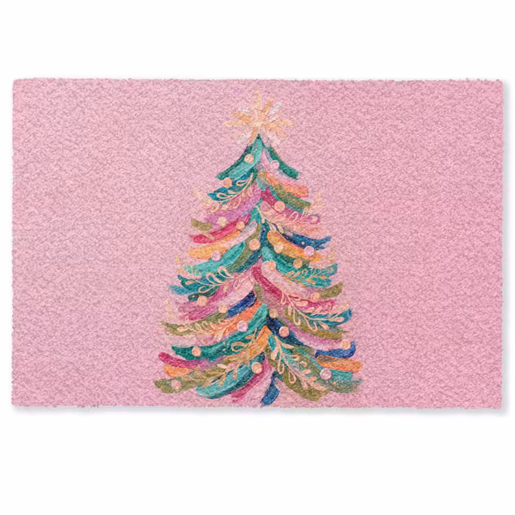 Fußmatte - Weihnachtsbaum – Abstrakt – Bunt — 1