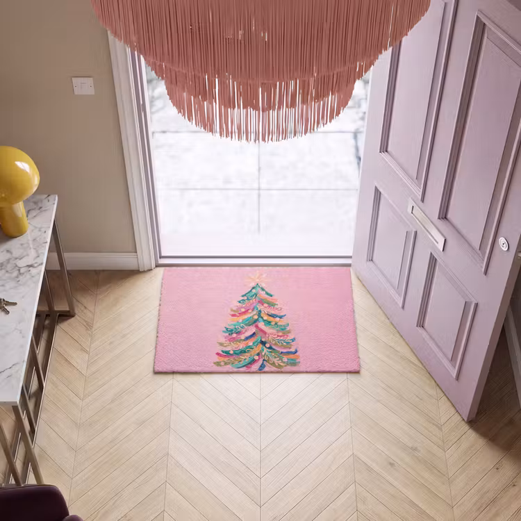 Fußmatte - Weihnachtsbaum – Abstrakt – Bunt — 4