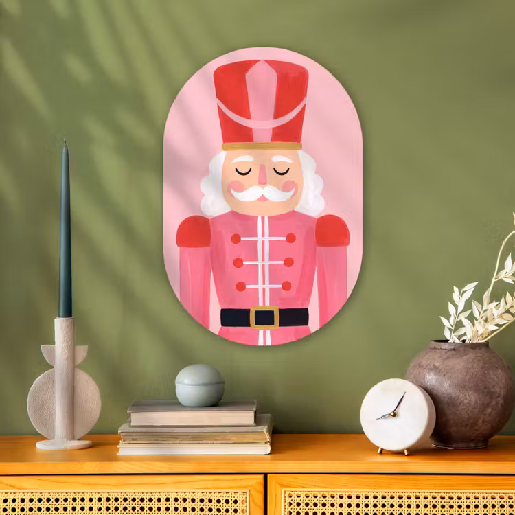 Forexbild Oval - Nussknacker – rosa Illustration — 3