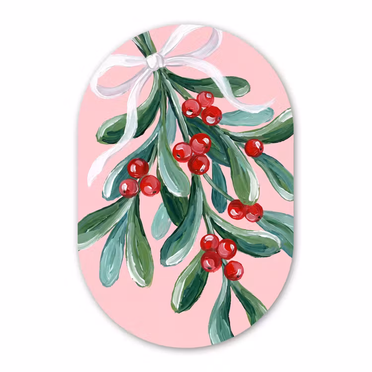 Forexbild Oval - Pflanze – Weihnachten – Rosa — 1