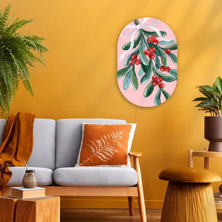 Forexbild Oval - Pflanze – Weihnachten – Rosa — 2
