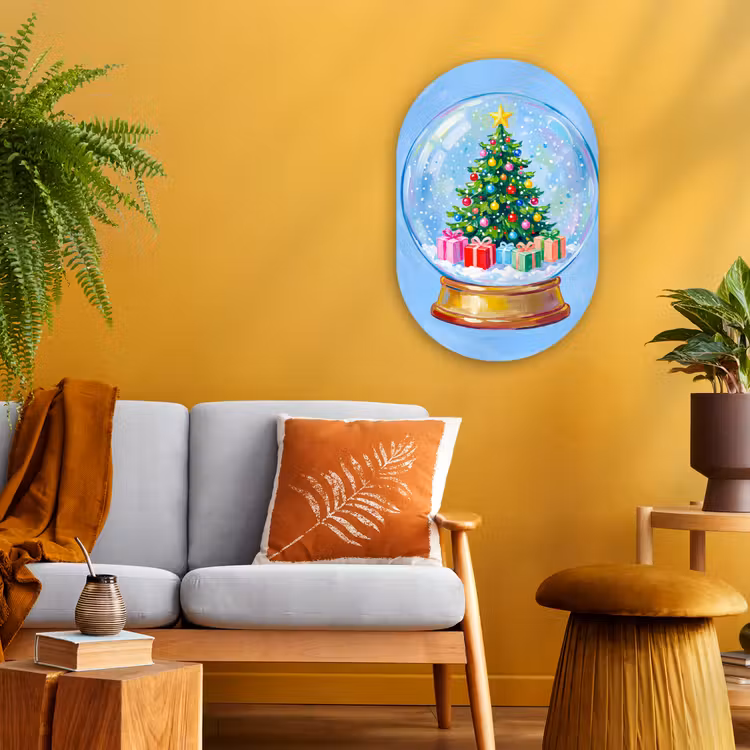 Forexbild Oval - Schneekugel – Weihnachten – Geschenke — 2