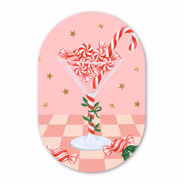 Forexbild Oval - Süßigkeiten – Glas – Rosa — 1