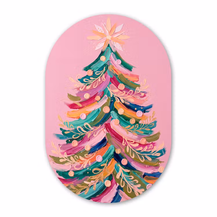 Forexbild Oval - Weihnachtsbaum – Abstrakt – Bunt — 1