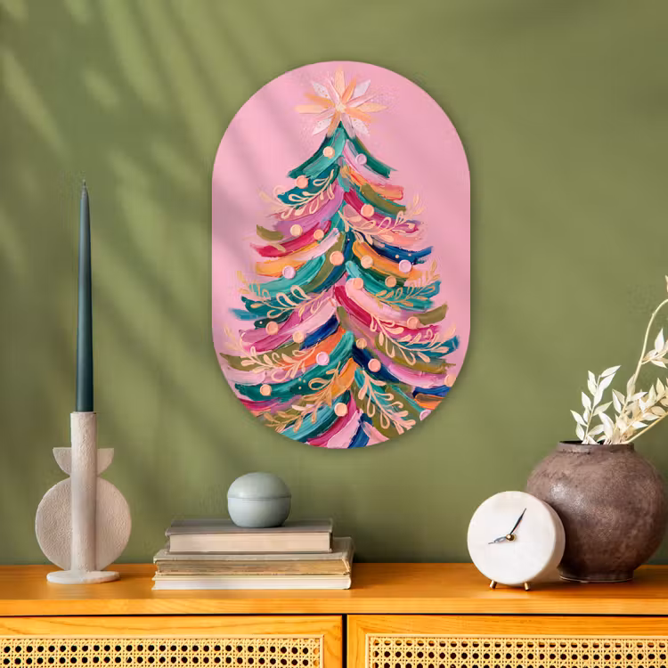 Forexbild Oval - Weihnachtsbaum – Abstrakt – Bunt — 3
