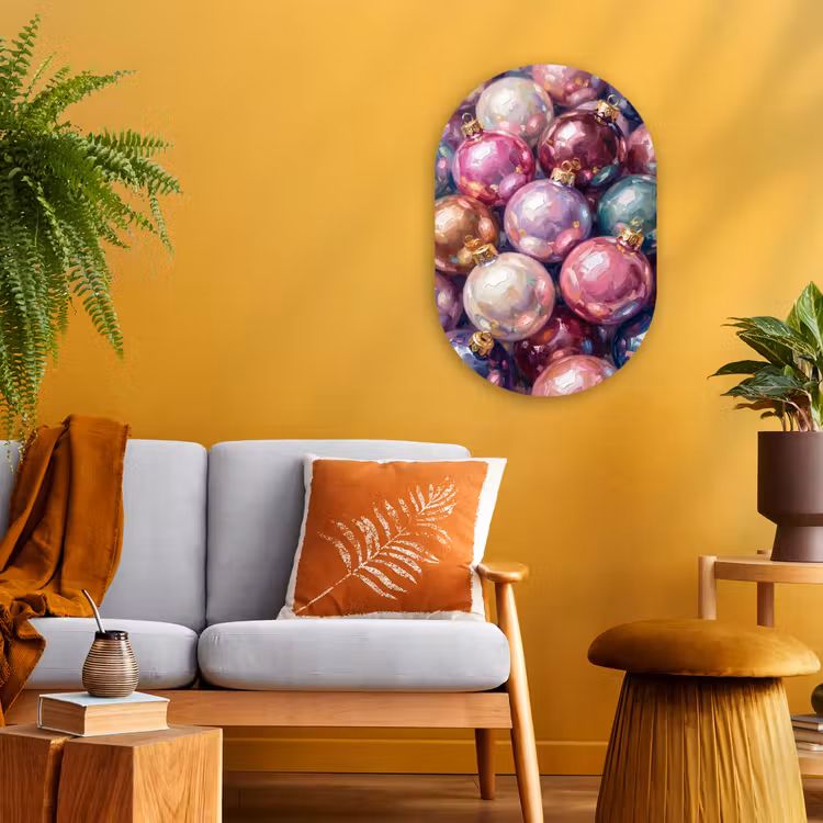 Forexbild Oval - Weihnachtsdekoration – Bunt – Festlich — 2