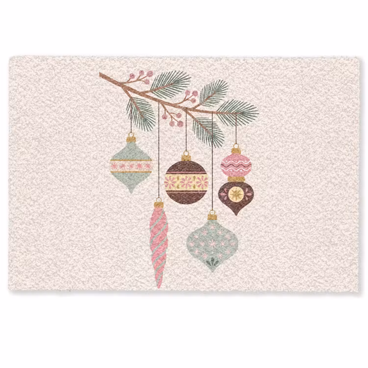 Fußmatte - Weihnachten – Christbaumschmuck – Zweig — 1