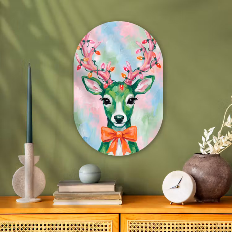 Forexbild Oval - Hirsch – Weihnachten – Tiere — 3