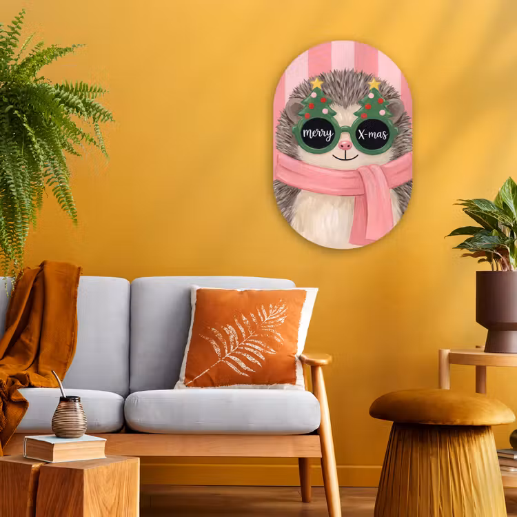 Forexbild Oval - Igel – Weihnachten – Illustration — 2
