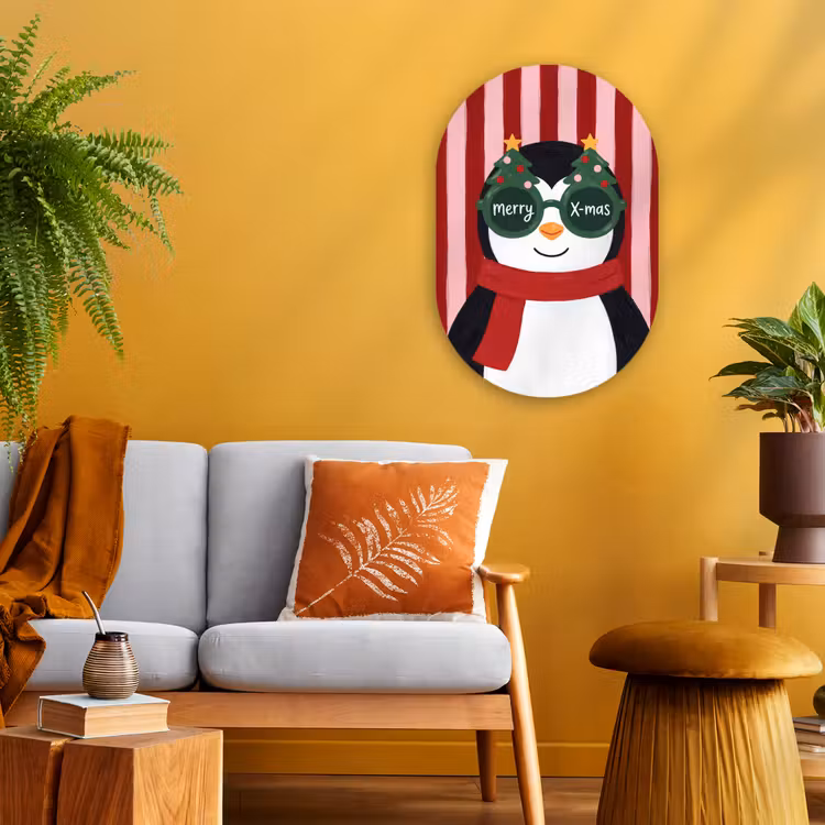 Forexbild Oval - Pinguin – Weihnachten – Illustration — 2