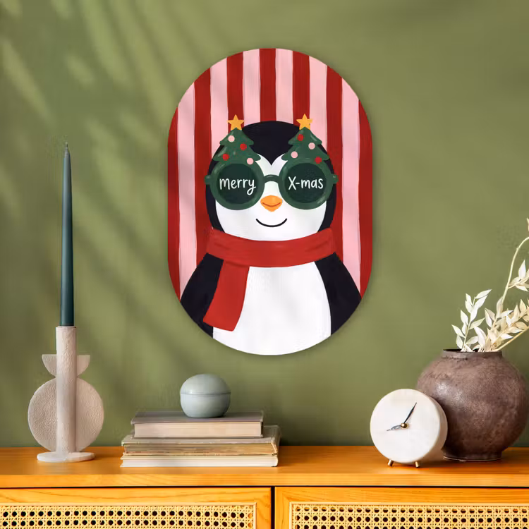 Forexbild Oval - Pinguin – Weihnachten – Illustration — 3
