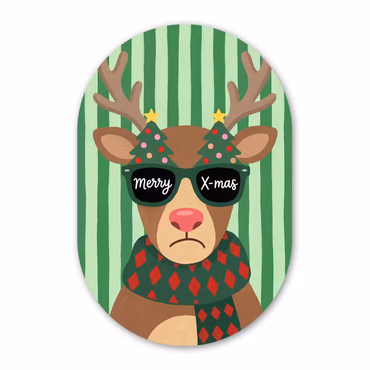Forexbild Oval - Rentier – Weihnachten – Illustration — 1